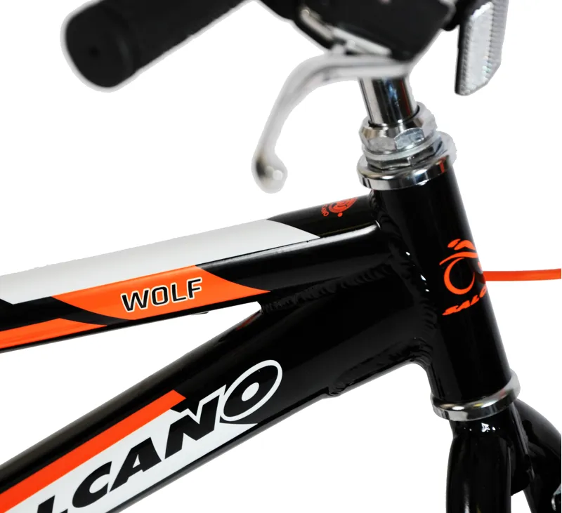 Salcano Wolf 20 Inch Kids Bike Black Orange-7